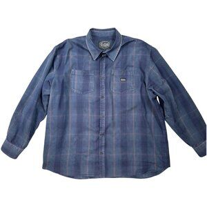 Sullen Shirt Mens 3XL xxxl  Art Collective Plaid Flannel Grunge tattoo goth art